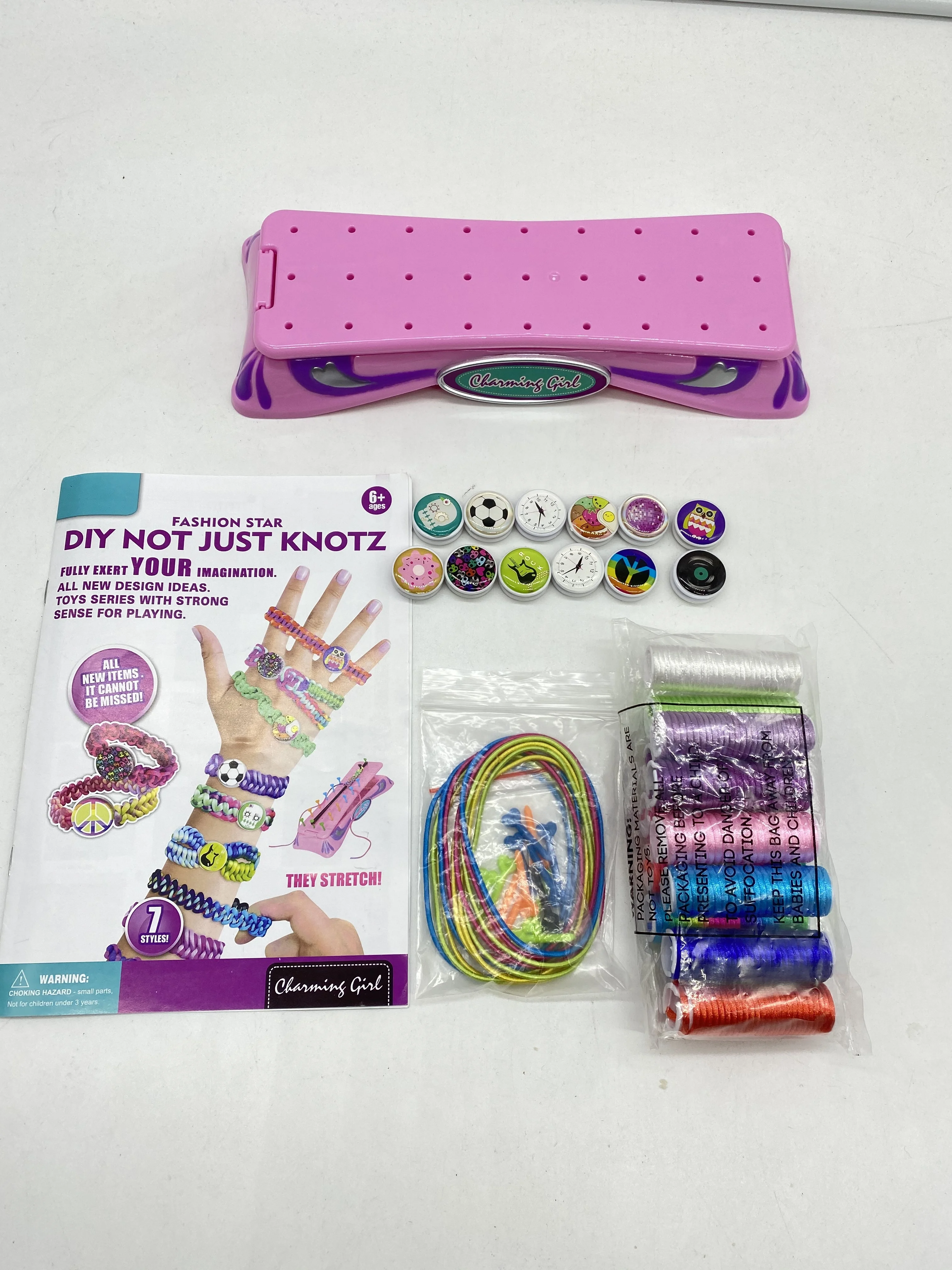 Iqkidz+Friendship+Bracelet+Maker+Kit+-+Making+Bracelets+Craft+Toys
