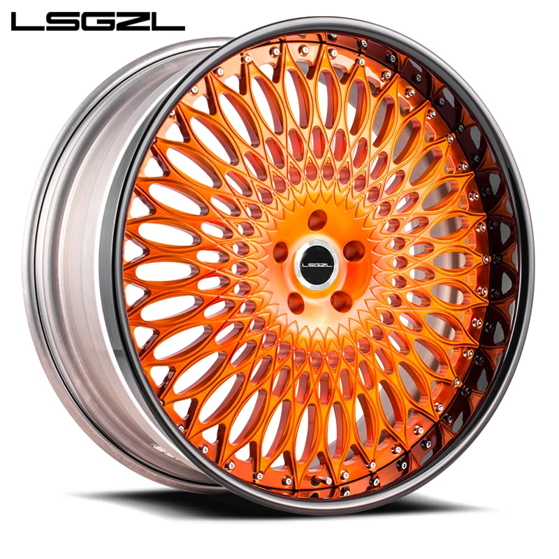 2 Piece Custom Forged Wheel For Mercedes BMW Chevrolet C8 18 20 22 24 26 Inch Deep Concave Dish