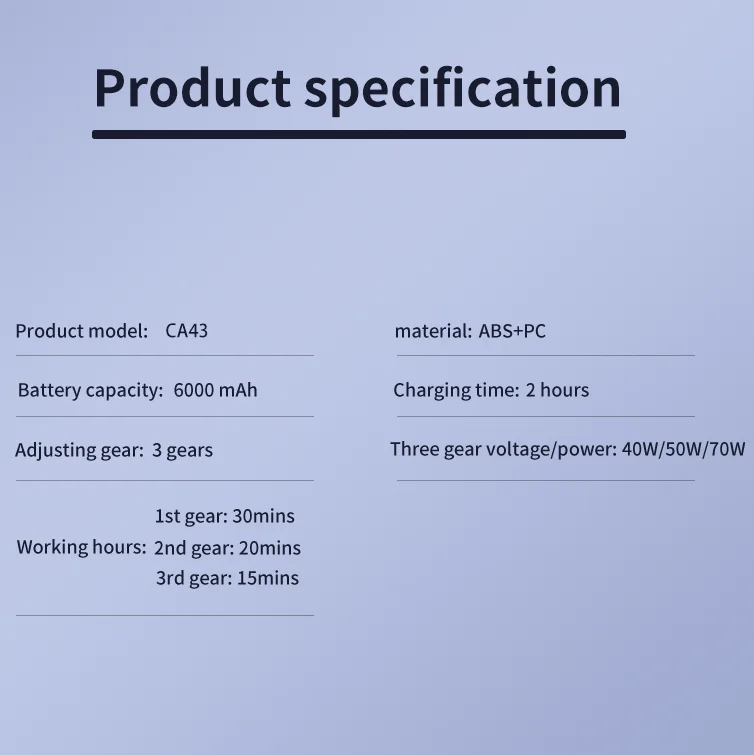 Портативный компактный беспроводной 7000 Электрический автомобильный пылесос 6000 мАч для автомобиля