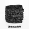 Black snake-patterned shoelaces