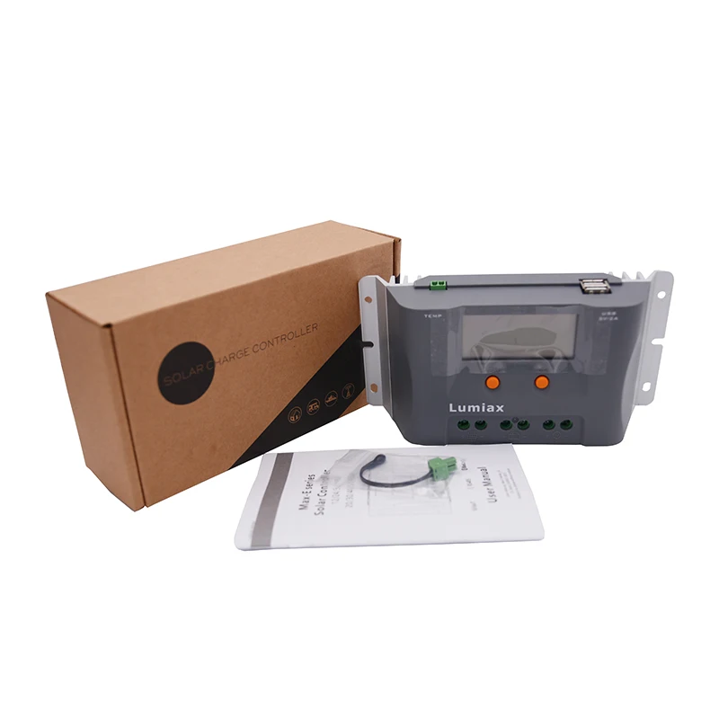 12V 24V 30A  PWM Charger Controller Solar System with USB Lithium Lifepo4  Battery Solar Charge Controller