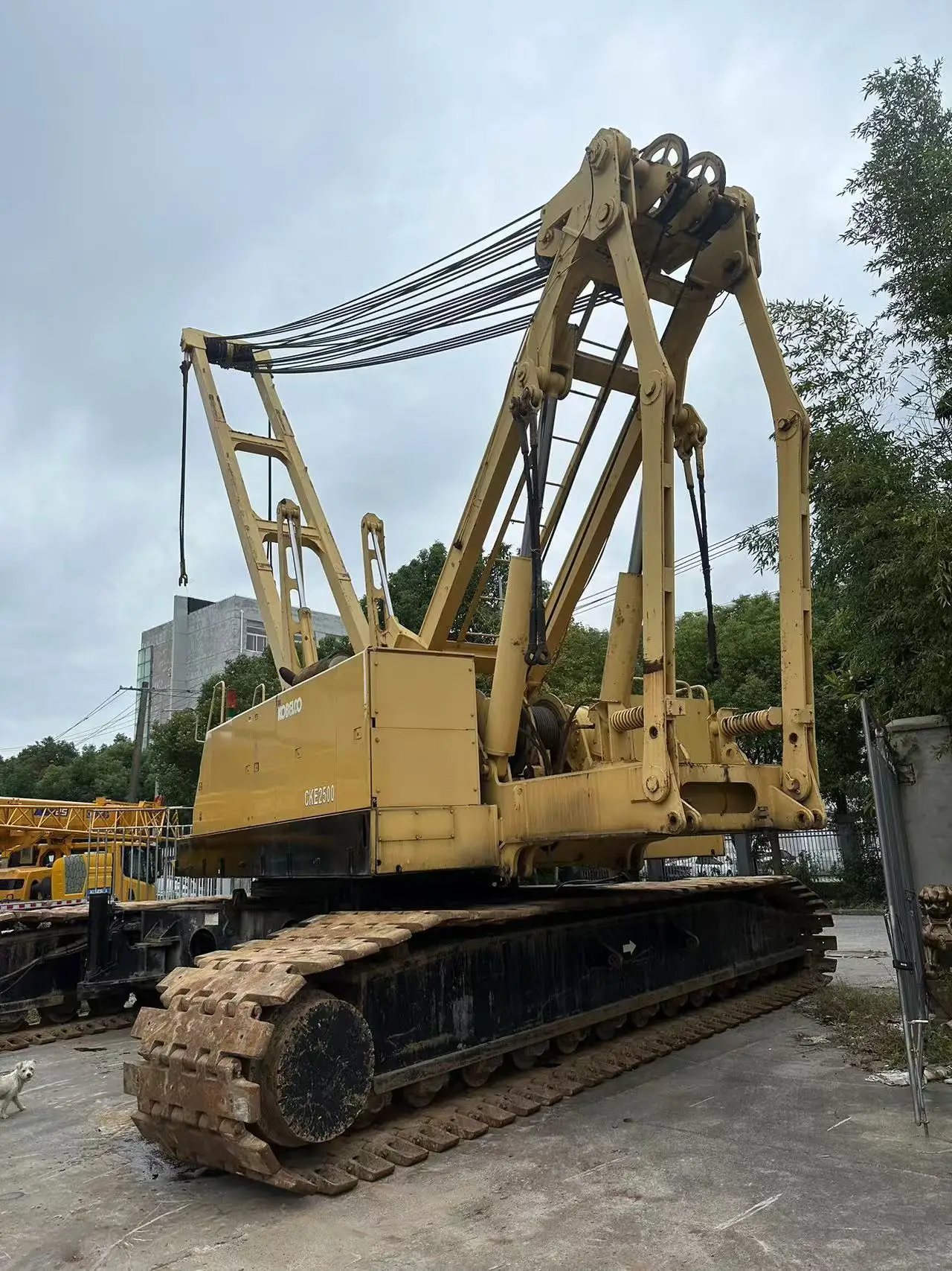 Excellent Working Condition 250 TON Crane USD Kobeclo 2500 CKE2500 Crawler Crane With Jibs Boom Construction for Sale in Asia
