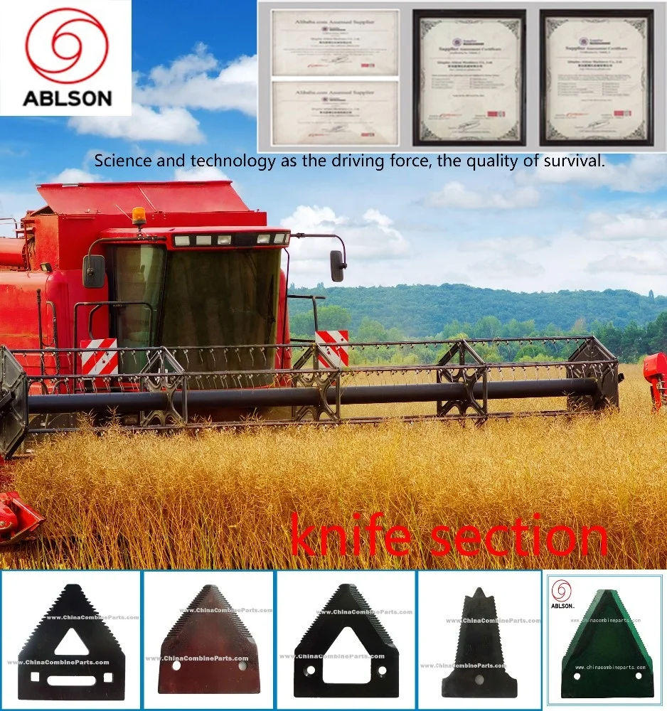 Cutting Blade for Wheat and Rice Combine Harvester Parts Harvester Knife and Cut-Outs Reaper Blade