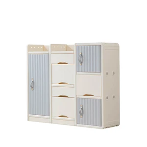 High Quality Kids' Furniture Large Capacity Storage Cabinet with Simple Design Bookshelf Toy Organization Kindergarten Bathroom