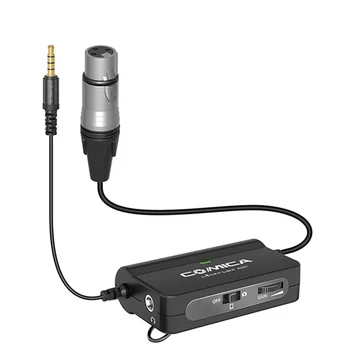 COMICA LINKFLEX AD1 LinkFlex XLR Interface Preamp Audio Adapter with Real-Time Monitoring for Canon Sony DSLR Cameras detail image