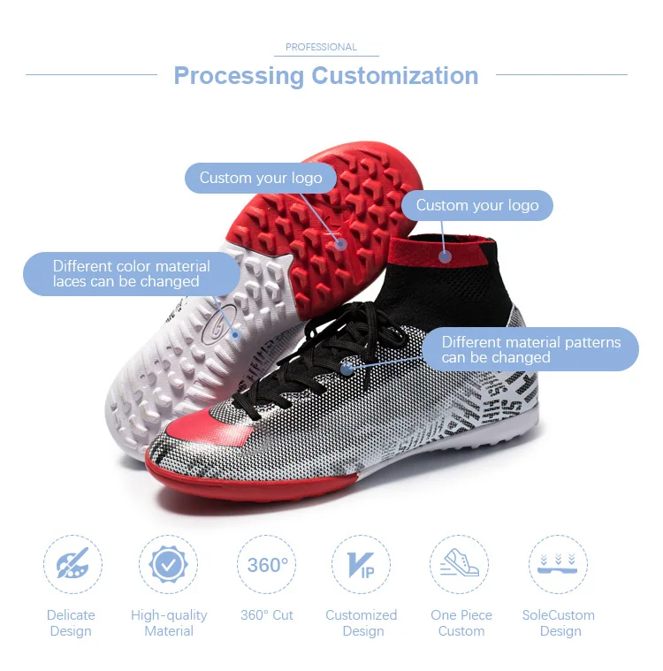 Hot Sell Football Cleats Football Shoes Men High Quality Boots Sneakers