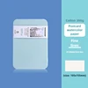 Boîte en fer blanc à fines lignes de 24 feuilles / Bleu clair