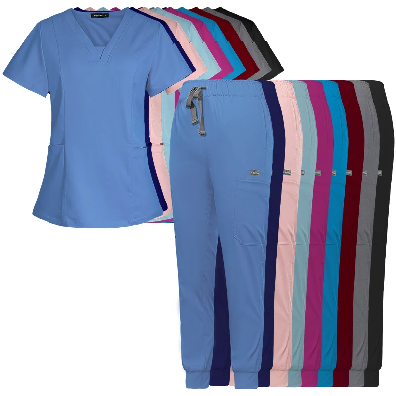 VIAOLI-Conjunto de Uniformes Médicos de Enfermería para Mujer