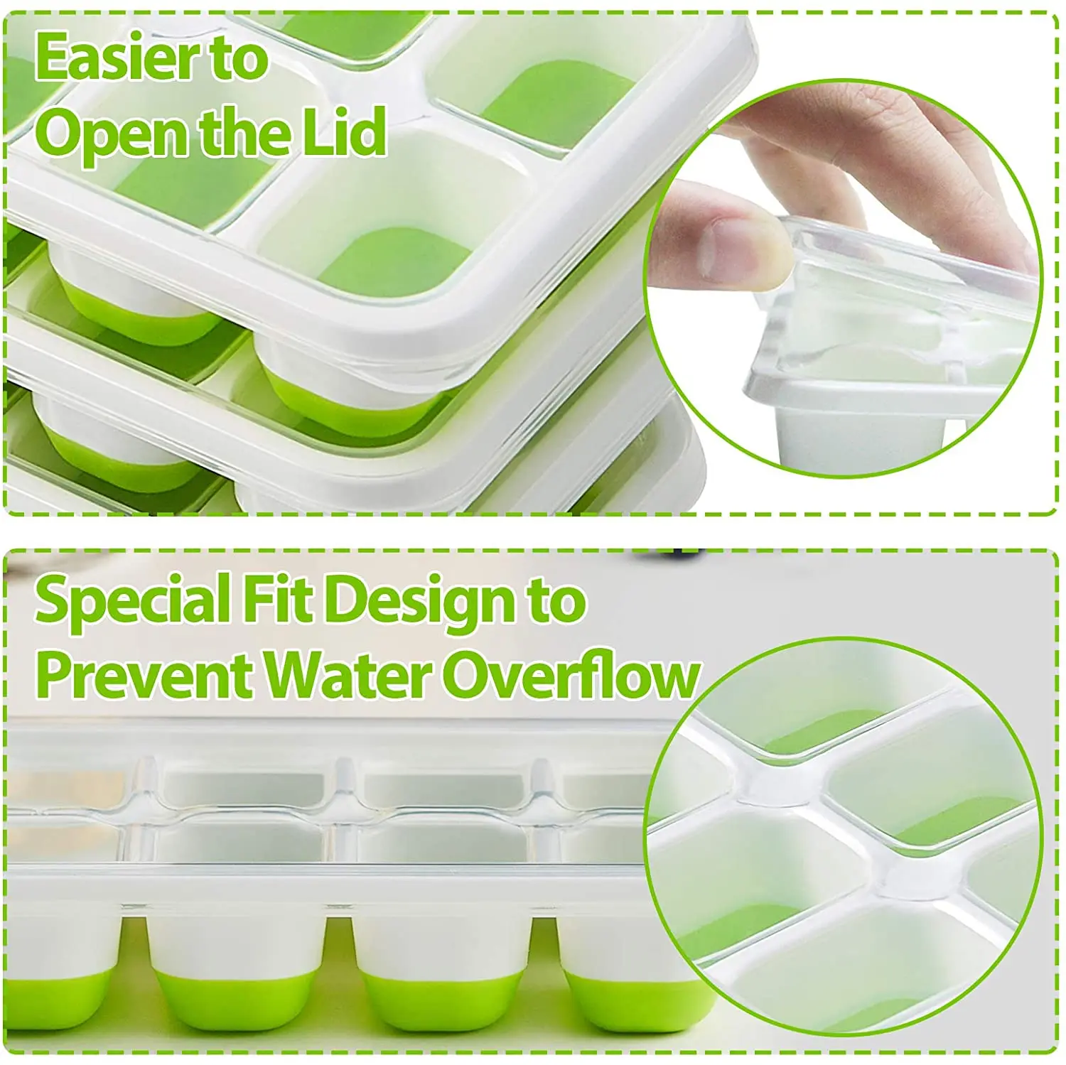 Wholesale Customized Kitchen Accessories Silicone Summer Mold Ice Cube Tray