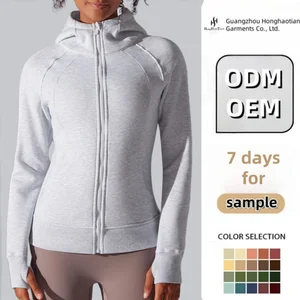 OEM ODM Custom Turtleneck Fleece Thick Top Sweater Women Autumn Winter Zipper Warm Hoodie