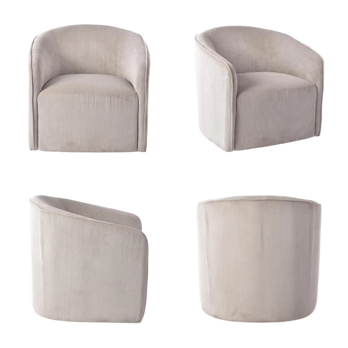 CARLFORD Nordic Style Single Seat Accent Chair New Design Leisure Chair for Living Room Hotel Bedroom Perfect Armchair for Small