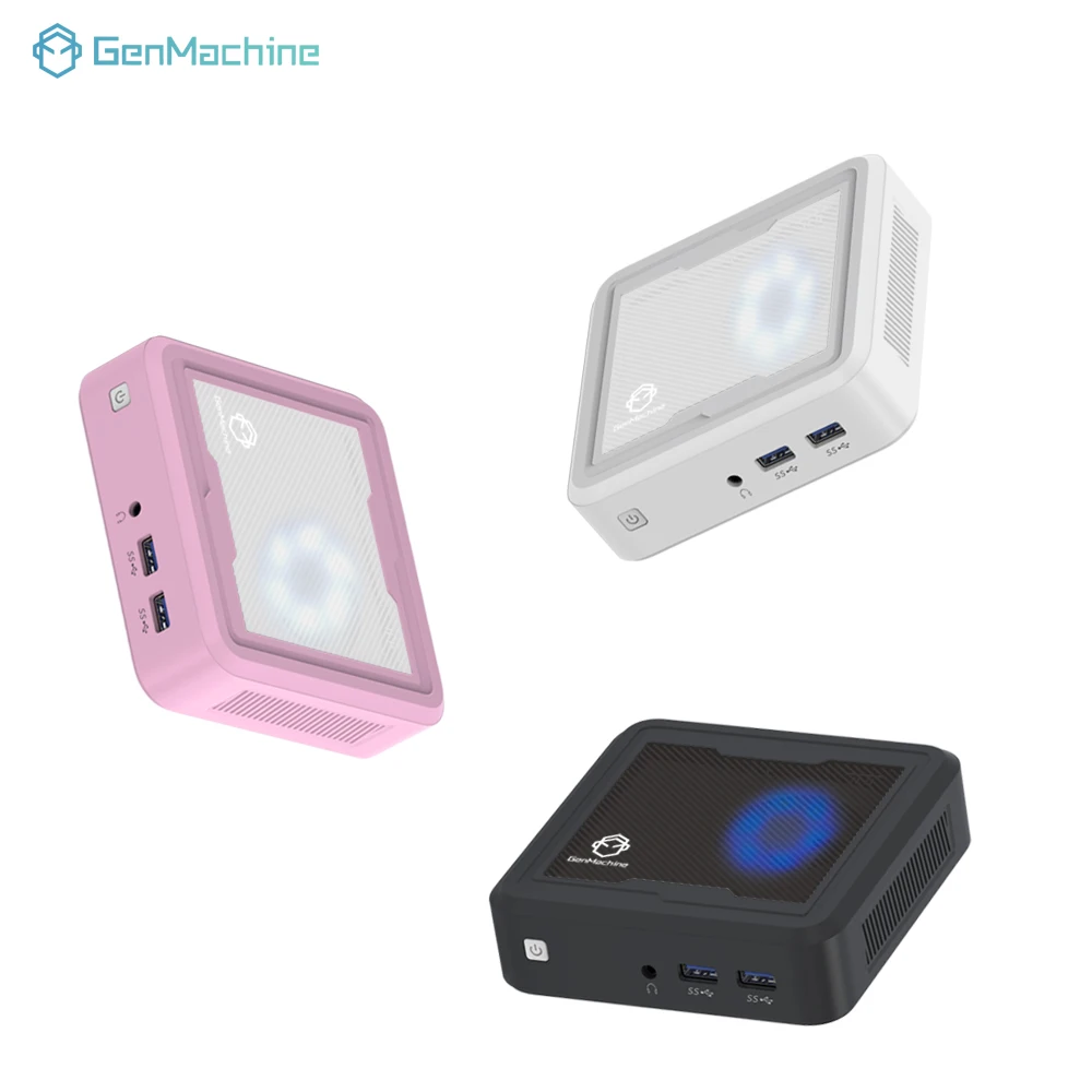 Mini PC GenMachine AMD Ryzen 5 3550H, 8GB RAM, SSD 256GB, Wifi 5
