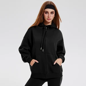 High Quality Hoodies Cotton Polyester Unisex Thick Comfortable Stylish Custom Logo Print Yoga Hoodie Zipper Hoodie