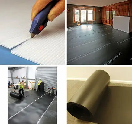 Qingdao PP Polypropylene Corrugated Floor Protection Mat Temporary Flooring Protection