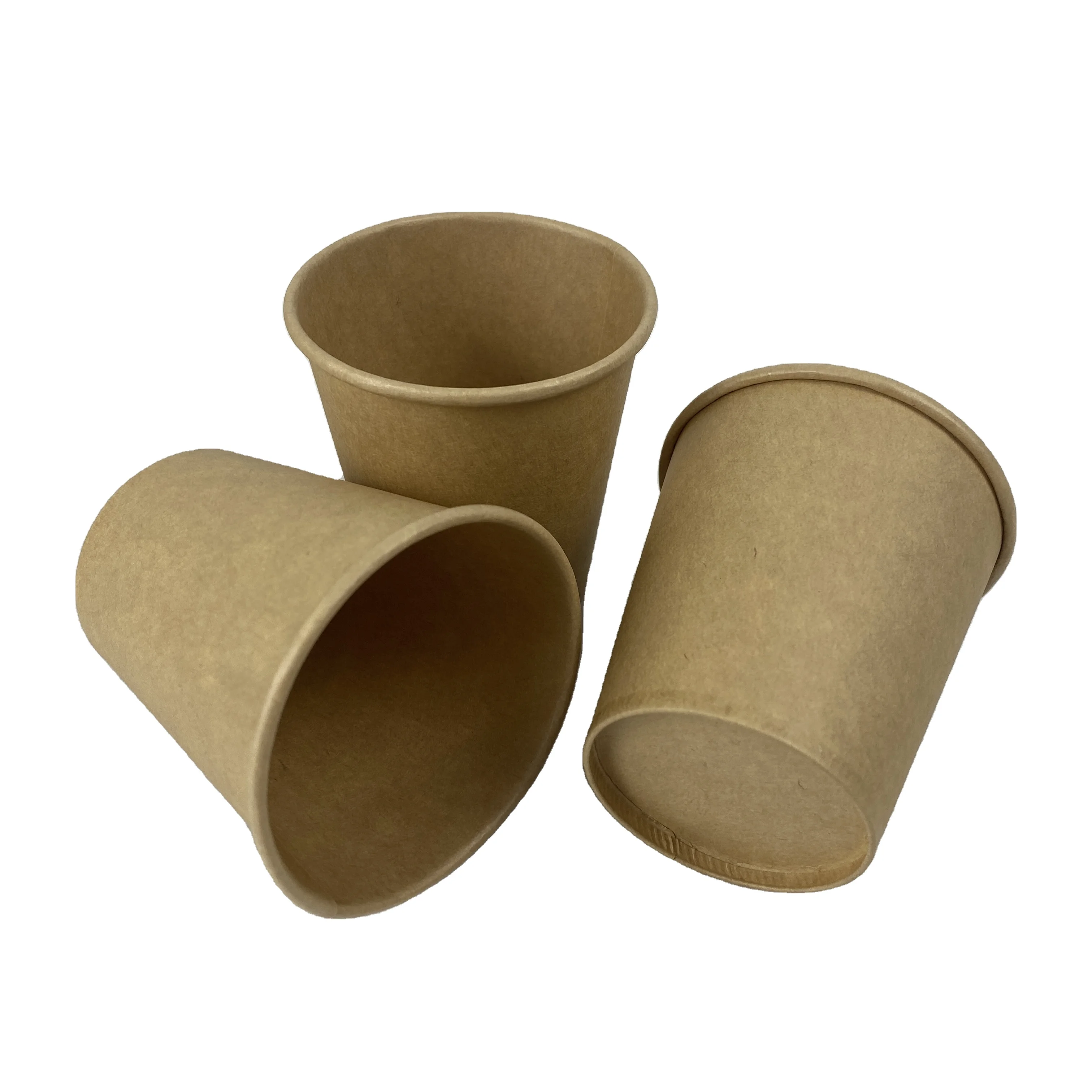 2.516oz Kraft Paper Cups Disposable For Hot Drink Customized Coffee