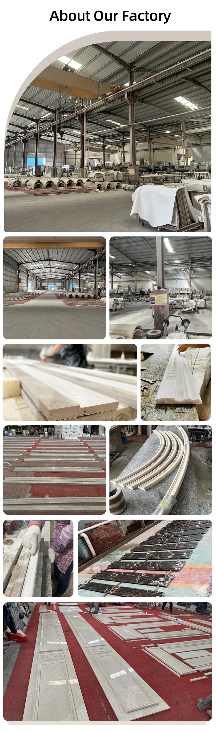 product portugal moca cream beige skirting moulding limestone baseboard honed modern for home decoration-9