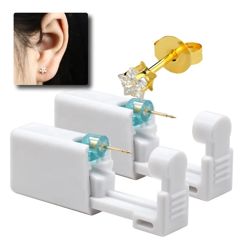 Gold Plated Ear Piercing Kit With Gold Studs Studex Personal At