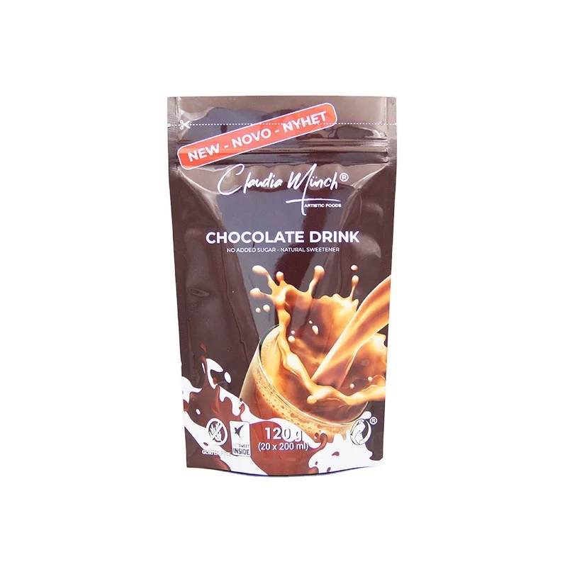 Packing Label Customized Doypack Dark milka 750gr Chocolates and Sweets Powder Biscuits Mylar Bag
