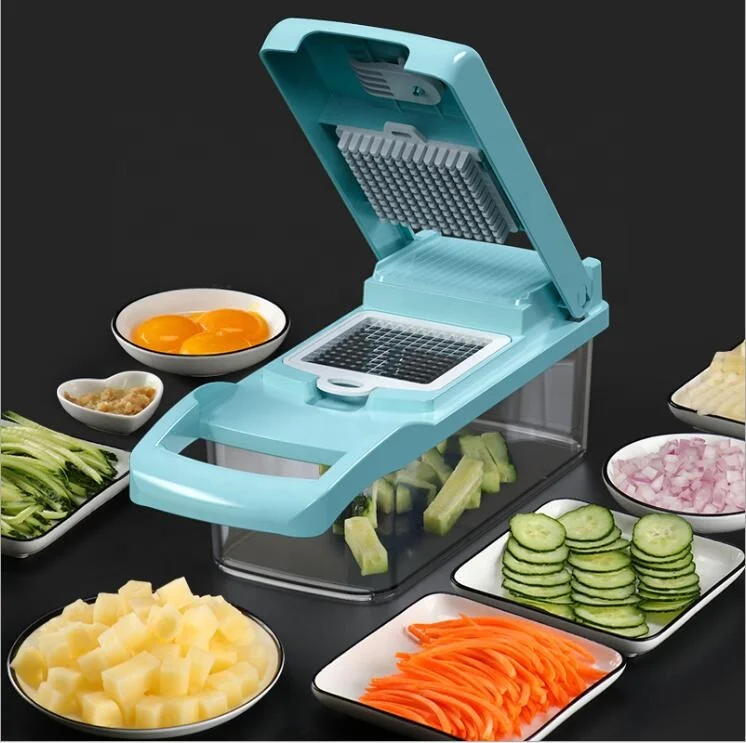 Multifunctional Mandoline Vegetable Fruit Cube Cutter Slicer Salad Onion Chopper Dicer