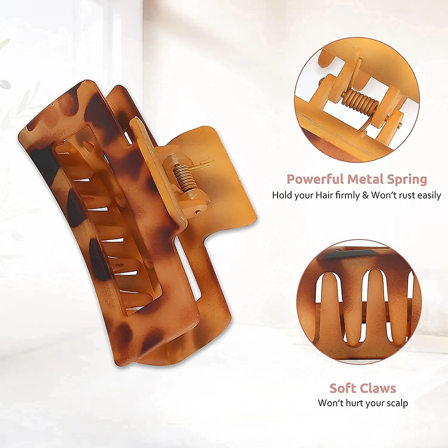 Оптовая продажа от производителя HC123C лидер продаж на Amazon набор когтей для волос с логотипом заказ 8 упаковок женские