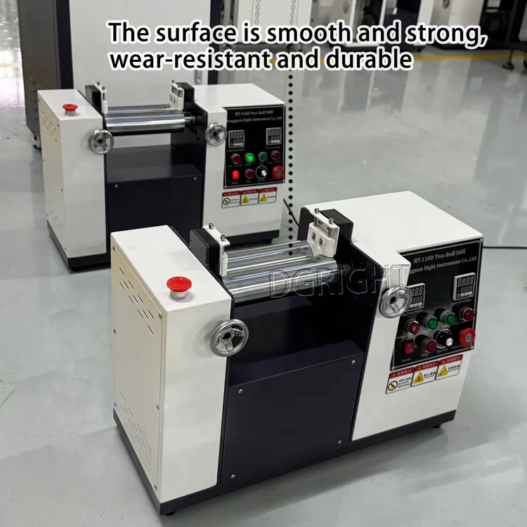 Automatic Mini Rubber Sheet Roller Machine Small Silicone Rubber Open Mixing Two Roll Mill