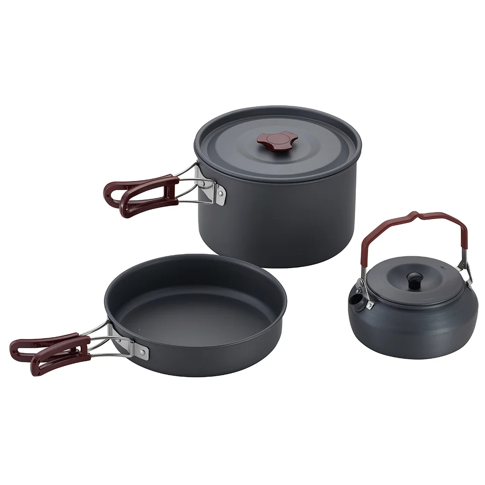 Gros Ultra-léger Portable Pot de cuisson Vaisselle Kit Mess Vaisselle Set de pot de camping