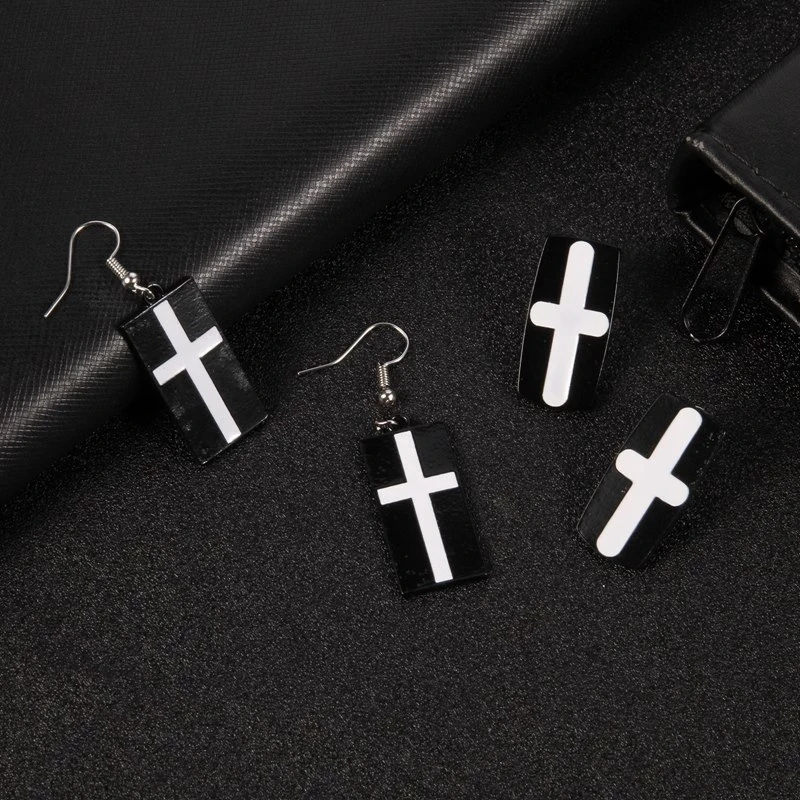 Anime Tokyo Revengers Earrings Simple Cross Acrylic Cartoon Character Accessories