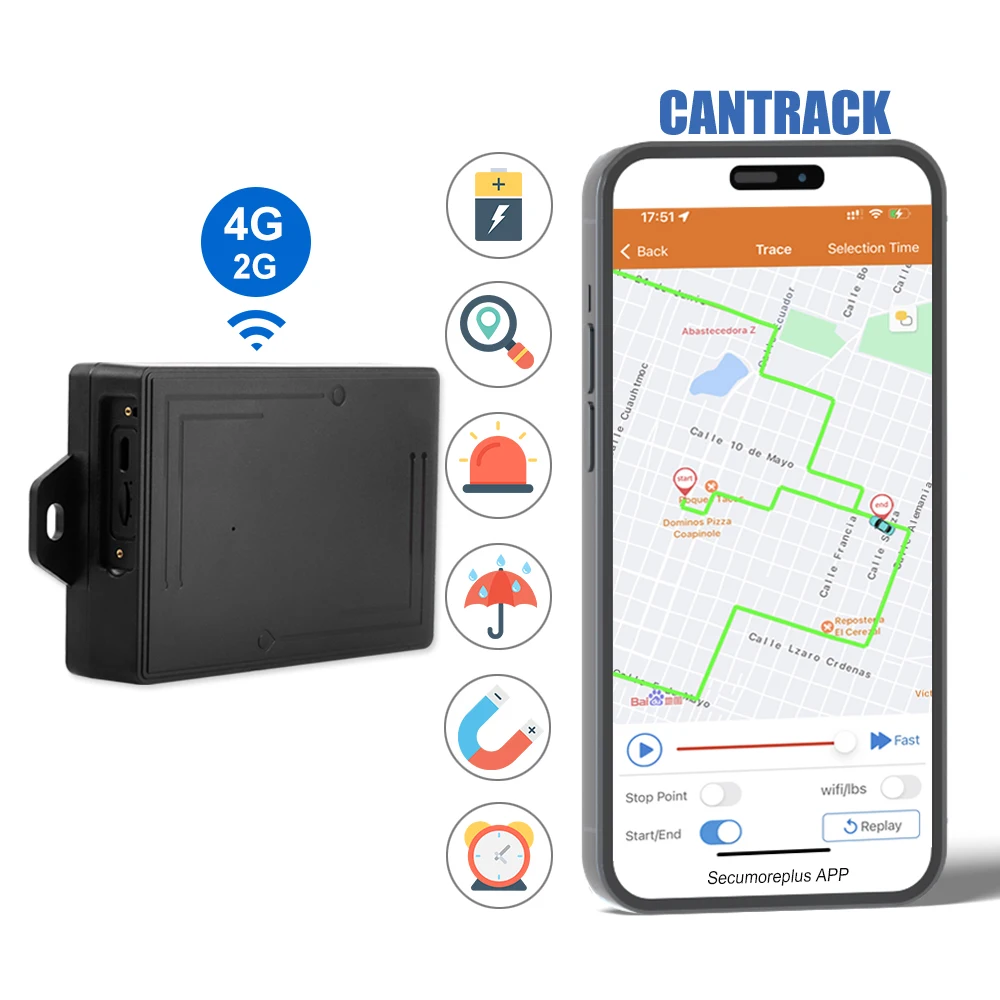 Wireless GPS Tracker Portable Asset Magnet GPS Tracker 4G Car Tracking Device