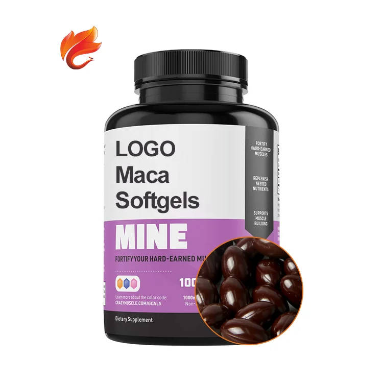 GMP Supplement Black Extract Tongkat ali 500Mg 1000mg Enlargement Soft Capsules for Energy