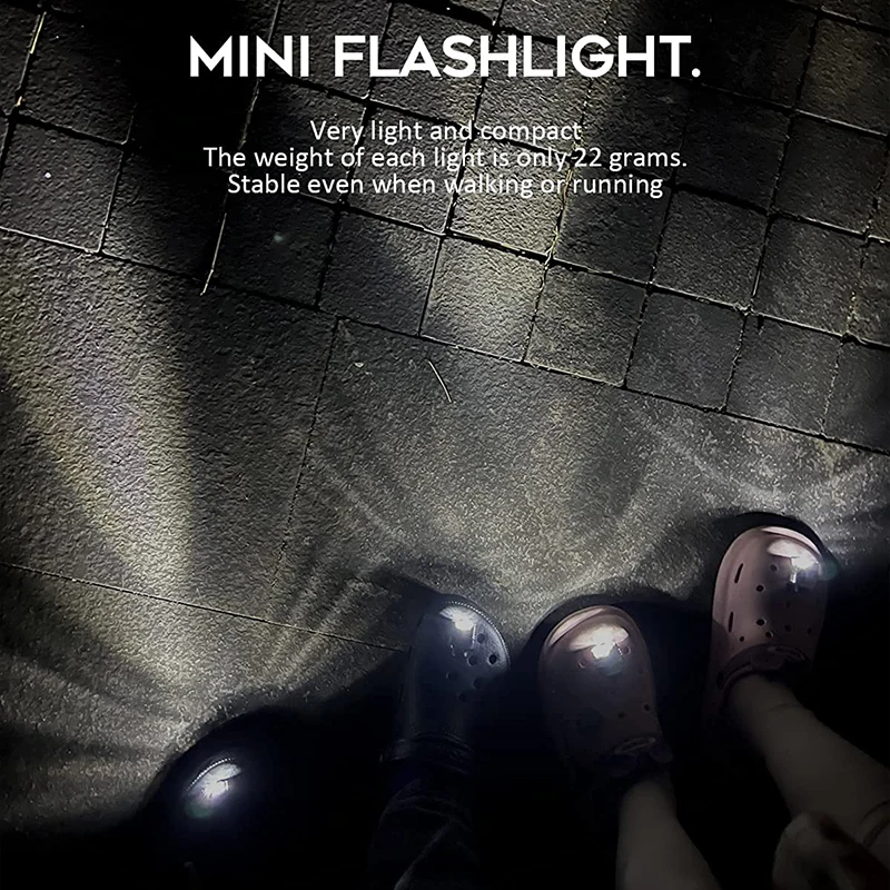 Factory Price 2pcs Led Lights For Crocs Shoes Charms Rechargeable