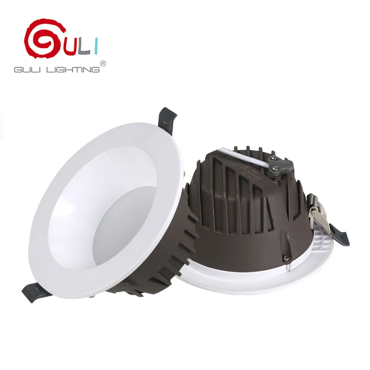 China factory deep anti-glare adjustable cct round 12 24 30 40 watt smd led down light