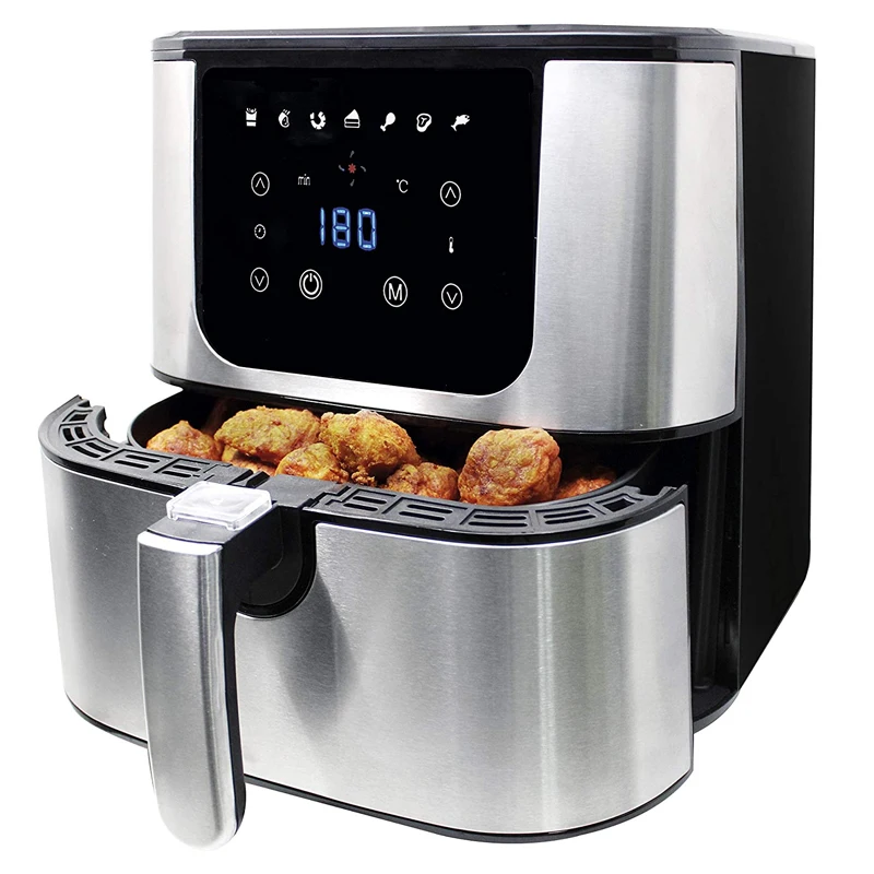 Hot Sales Electric Fryer Deep Flyer With Oil Easy Cook Home Air Fryer  Smokeless Appliances Kitchen