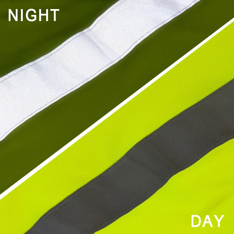 Hi Vis High Visibility Reflective Safety Long Sleeve Shirts Orange Fluorescent T Shirt