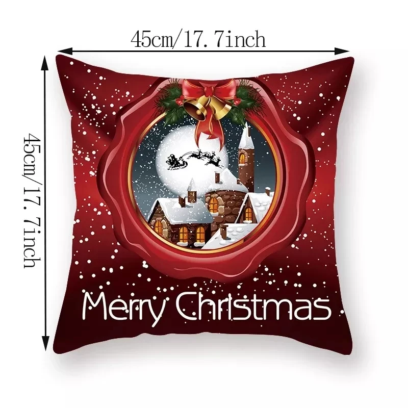 Christmas Pillow Cases 40*40 45*45 Christmas Throw Pillow Decorations