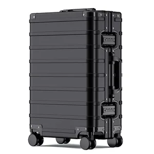 Boarding Luggage All Aluminum-magnesium Alloy Carry-on Suitcase With Universal Wheels Travel Box