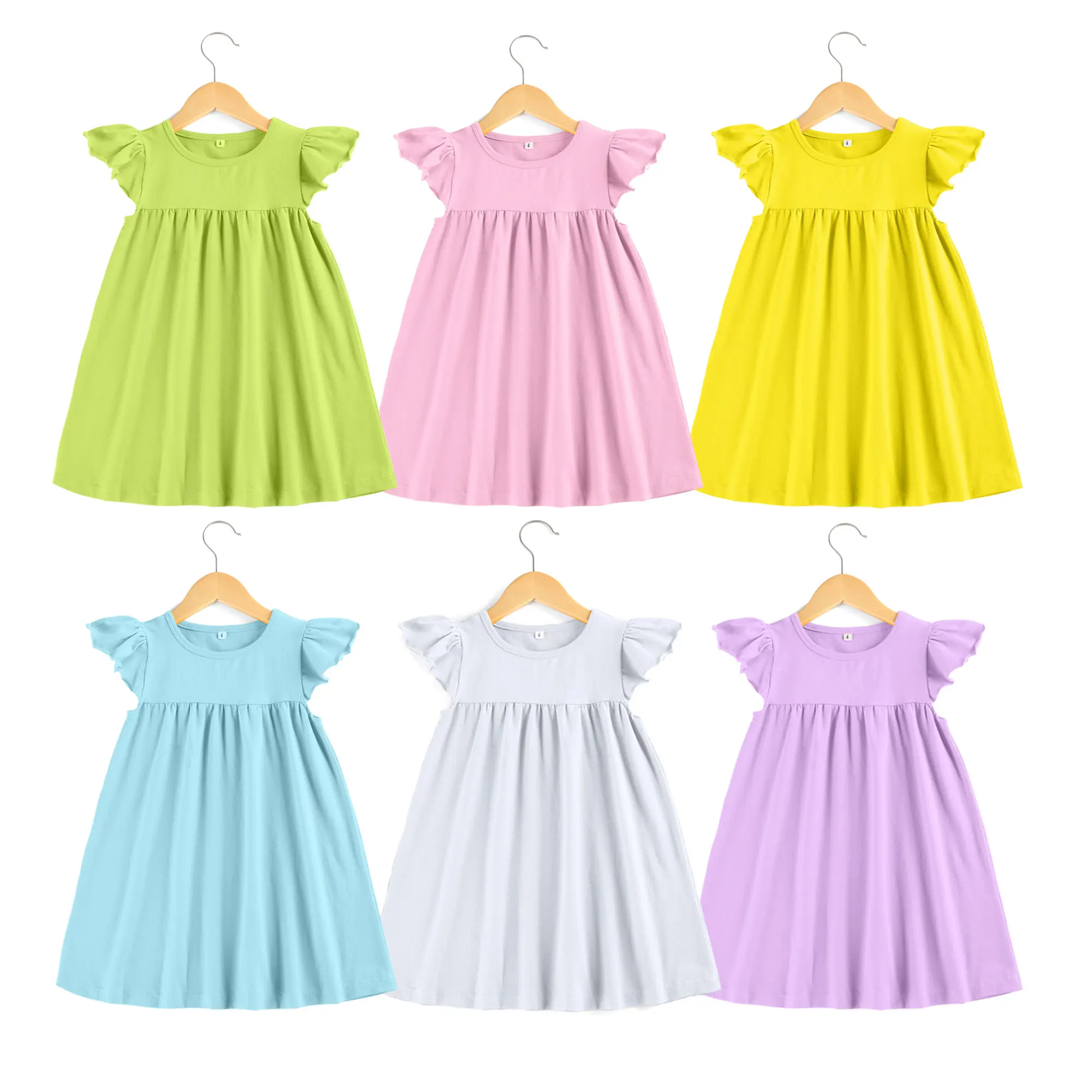 D Ete Offres Speciales Tunique En Coton Pour Bebe Fille Enfants Vetements Stock Aucune Quantite Minimale De Commande Rts A Volants Manches Conception Perle Robe Buy Robe Pour Bebe Fille Robe Fille Enfants