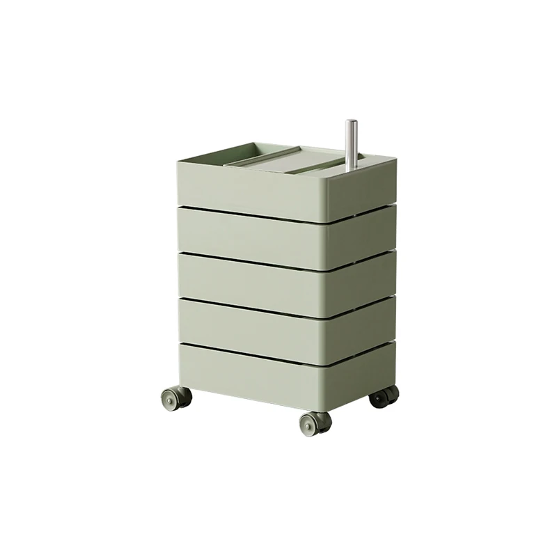 360 Degree Rotating Modern Plastic Storage Cabinet Sofa Side Simple  ABS Folding Organizer Living Room Bedroom
