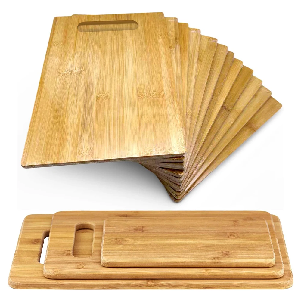 Wholesale Holz Schneiden Brett Bambus Cut Wood Board Natural Kitchen Block  Environmental Protection Bamboo Cutting Board