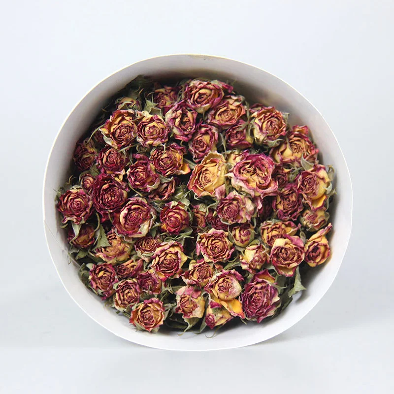 UO European style decorative dried flowers natural rose flower