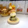 Veilleuse 3 couches Sea Star avec abat-jour en verre-batterie