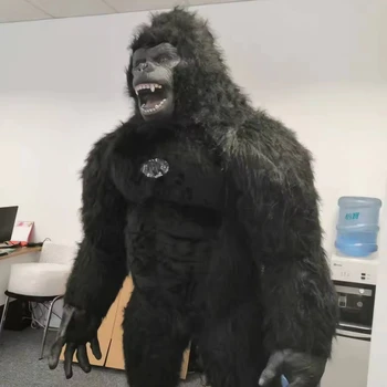 New Arrive Inflatable Gorilla Mascot Costume 2.6m King Kong Custom Anime Cosplay Mascotte Theme Fancy Dress Carnival