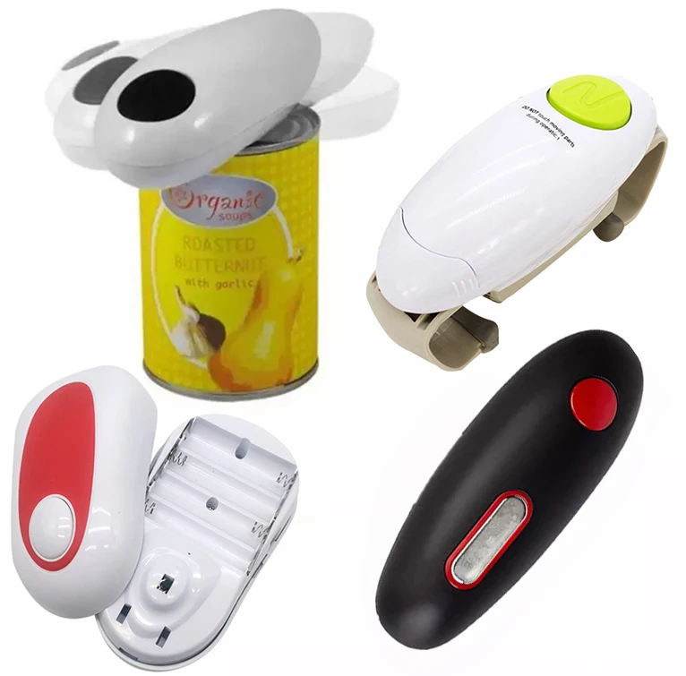 Electric Can Opener Automatic Tin Opener Cordless One Touch No Sharp Edges  Handheld Battery Operated Can Opener Kitchen Bar Tool