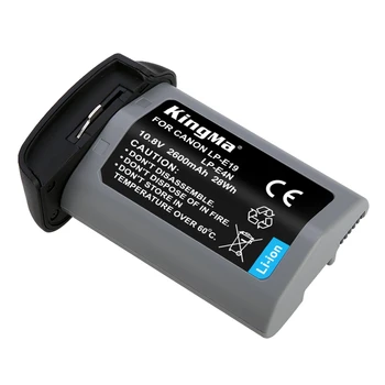 KingMa-LP-E19 2600mAh LP-E4N Battery (2-Pack) and Dual Charger Kit for Canon EOS 1Dx Mark II, 1Ds Mark III, 1D Mark IV Camera detail image