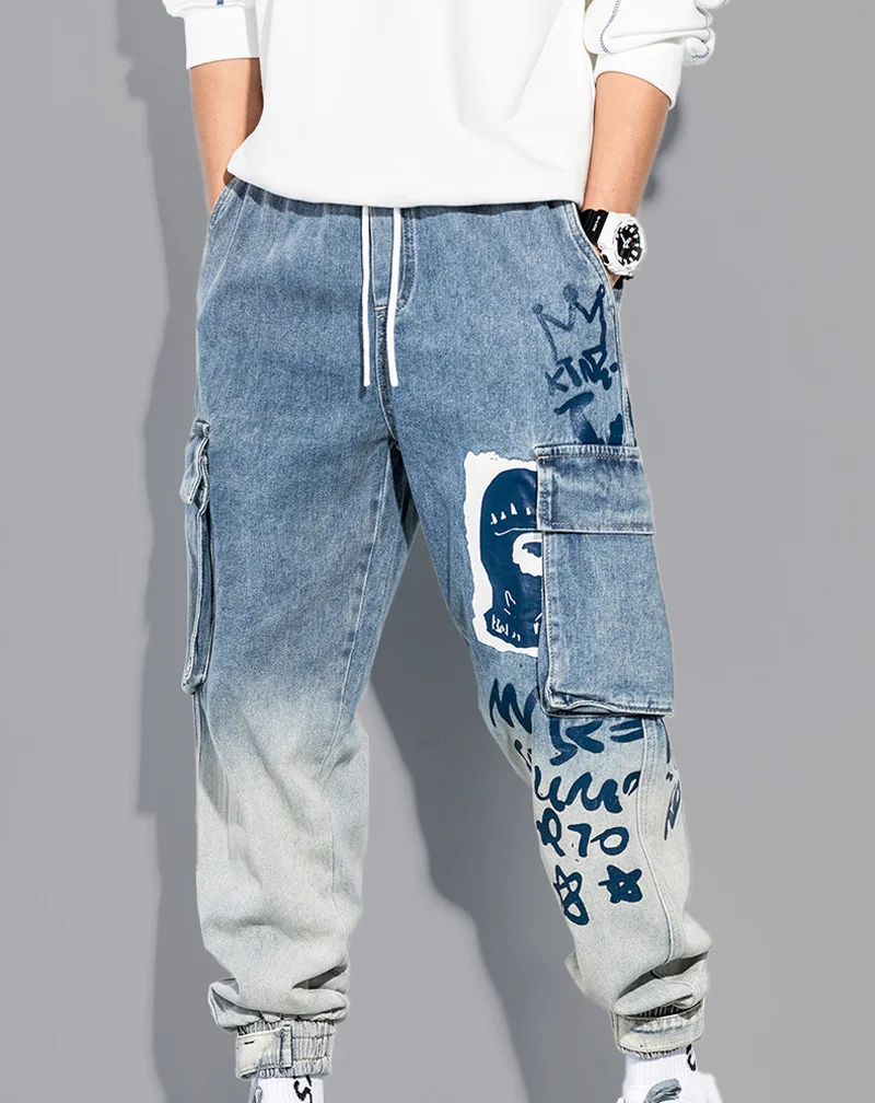 Pantalon De Survêtement Garçon - Jean Baggy Élastique, Streetwear, Confy Pour Automne