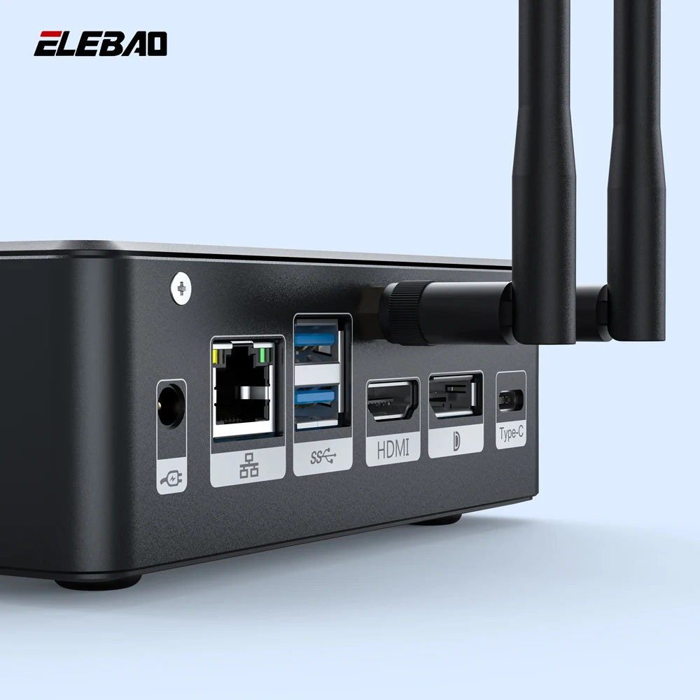 ELEBAO MPI10 Business Mini PC Intel Core I3 115G4  I5 1135G7 I7 1165G7 Win11 Computer PC Gaming Mini Pcs