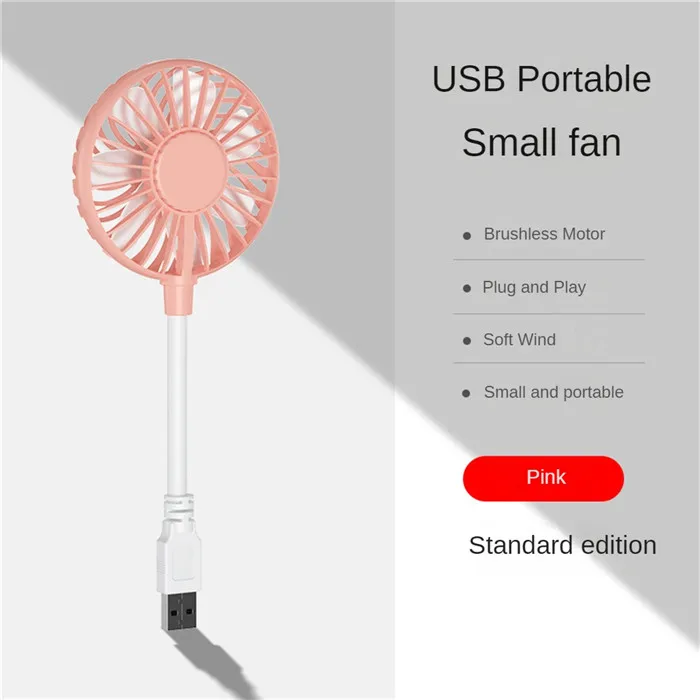 Mini Handheld Fan Portable Fan Usb Rechargeable Silent Office Table Small Fan Use In Laptop Power Bank Cooling Appliances