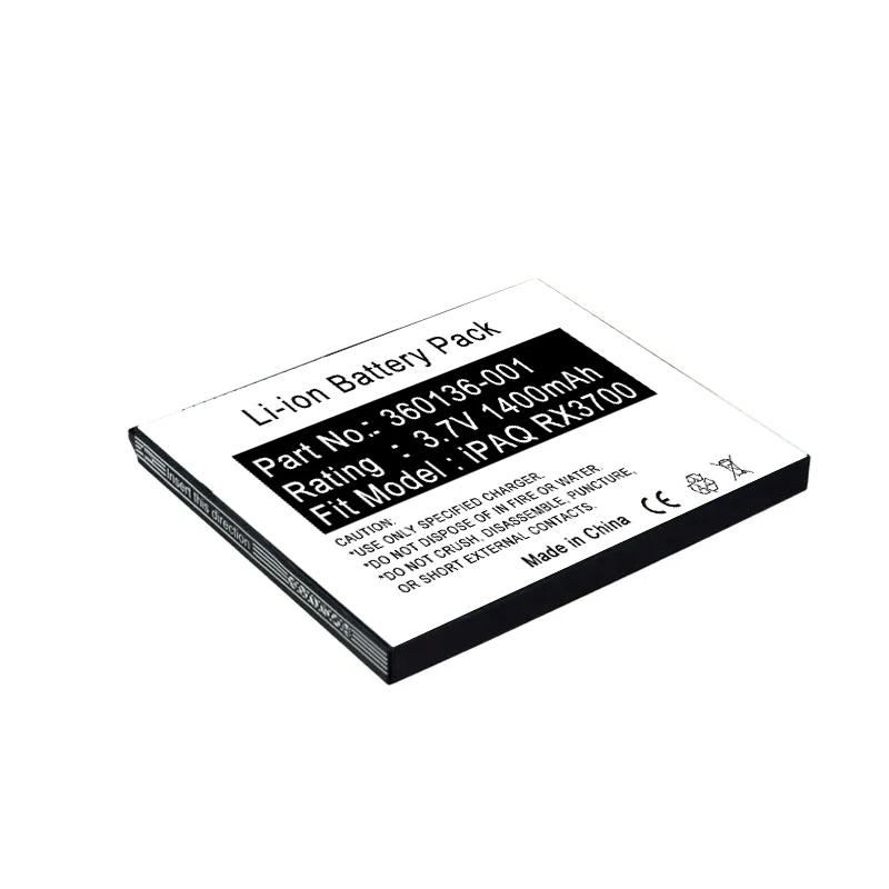 3.7V 1400mAh Li-ion Rechargeable IPAQ Hx2000 Hx2100 Hx2400 Hx2410 Hx2490 Hx2700 Battery for PDA Pocket PC