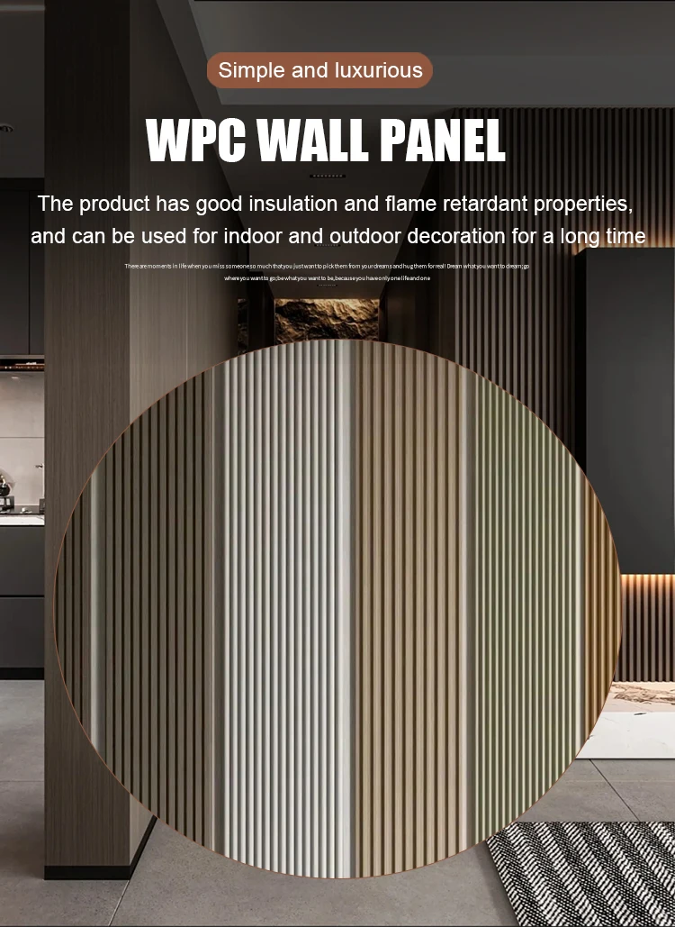 Waterproof Wpc Wall Clad Outdoor Decorative Wall Cladding Panel Wall ...