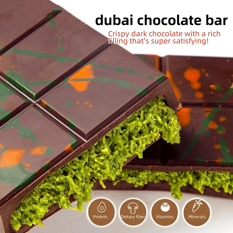 Dubai Chocolate Factory Specializing in OEM Services with Customizable Flavors Weights Packaging  Logos for International Buyers