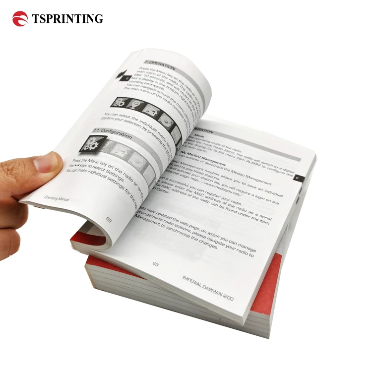 Free Samples Recyclable Brochure Booklet Instruction Manual Printing